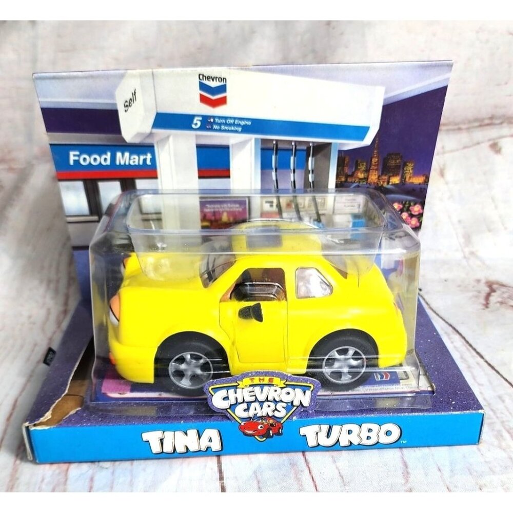 Chevron Cars Tina Turbo 1998 Vintage Toy Collectible – Techron